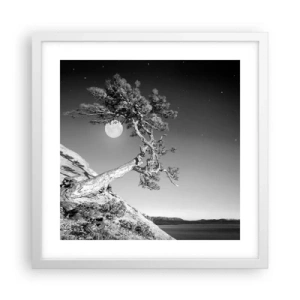 Poster în ramă albă - Războinicul victorios - 40x40 cm