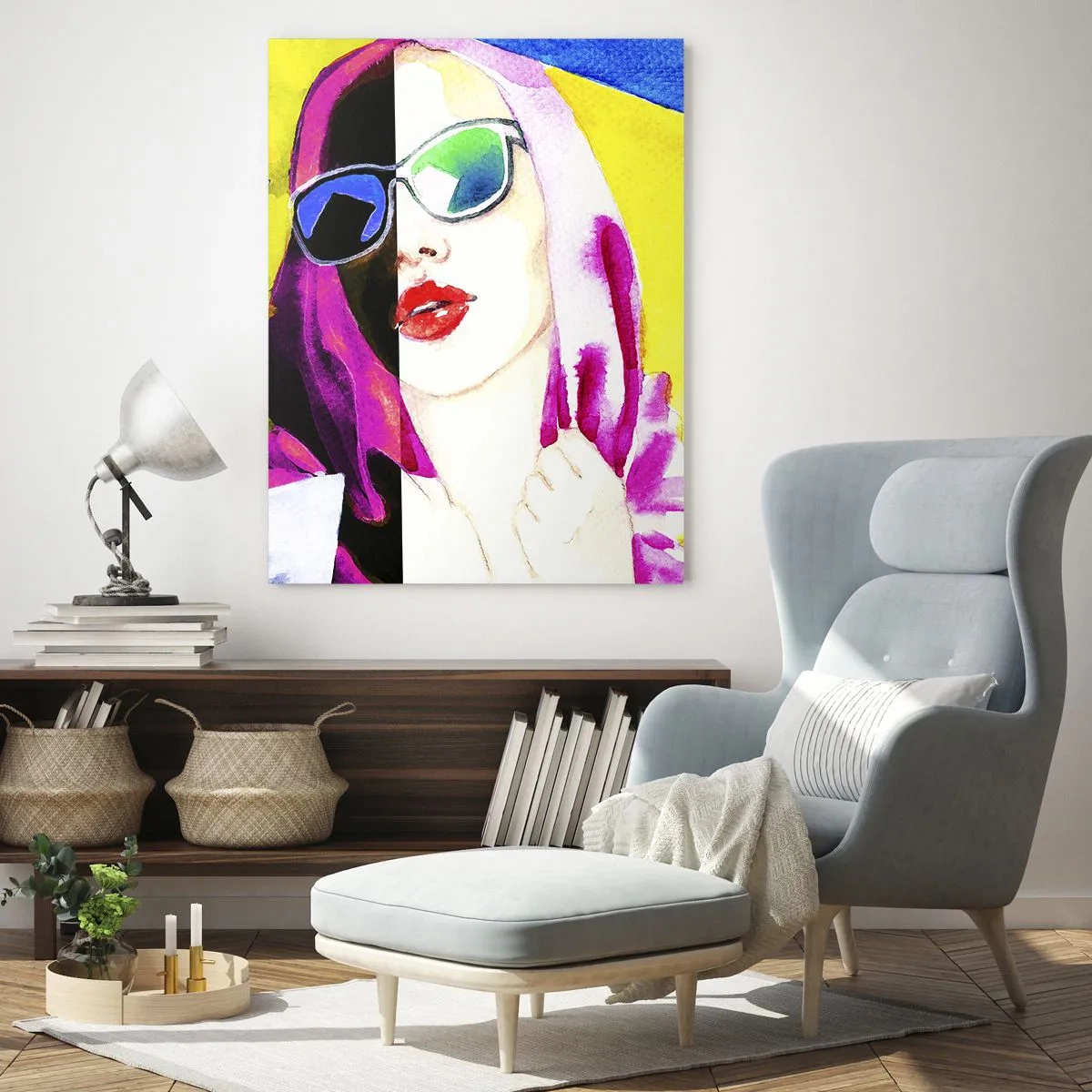 Tablou pe sticlă - Nu sunt albă și nu sunt neagră - 80x120 cm