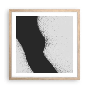 Poster în ramă de stejar deschis - Echilibru lichid - 50x50 cm