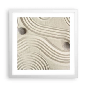 Poster în ramă albă - Atingere de căldură - 40x40 cm