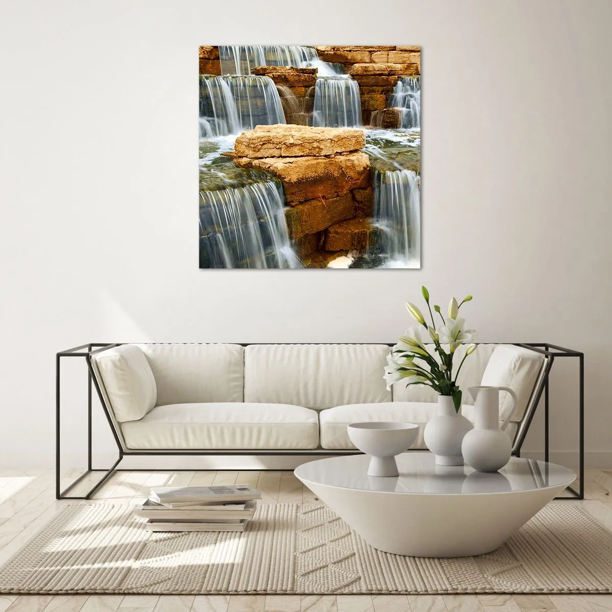 Tablou pe sticlă - Scara către cer - 70x70 cm