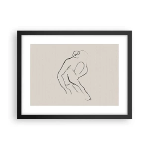 Poster în ramă neagră - Schiță intimă - 40x30 cm