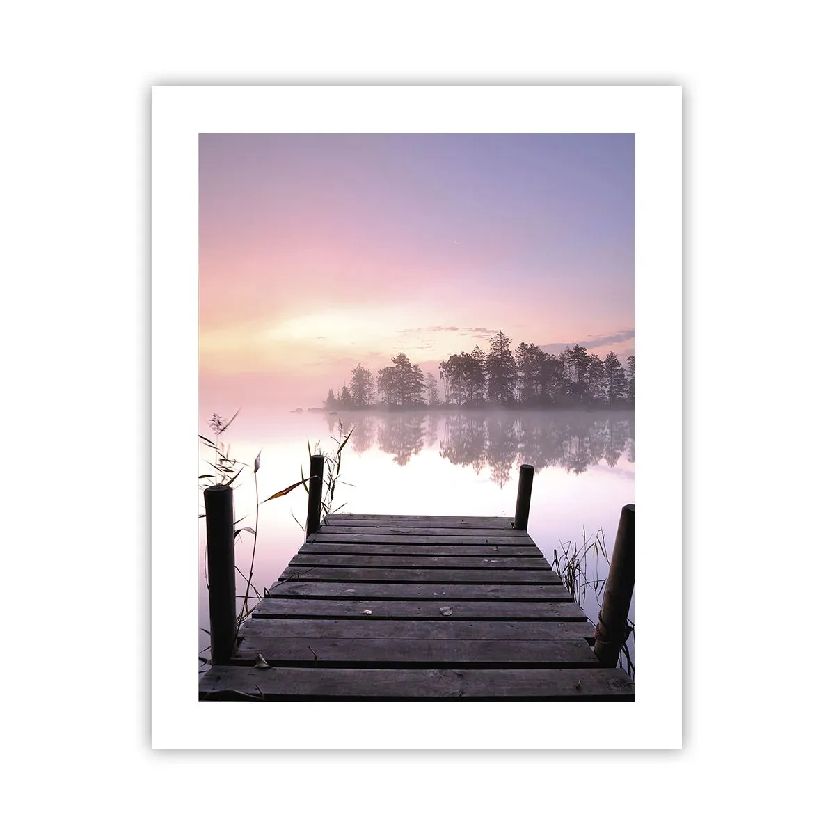 Poster - Din ceața de liliac... - 40x50 cm