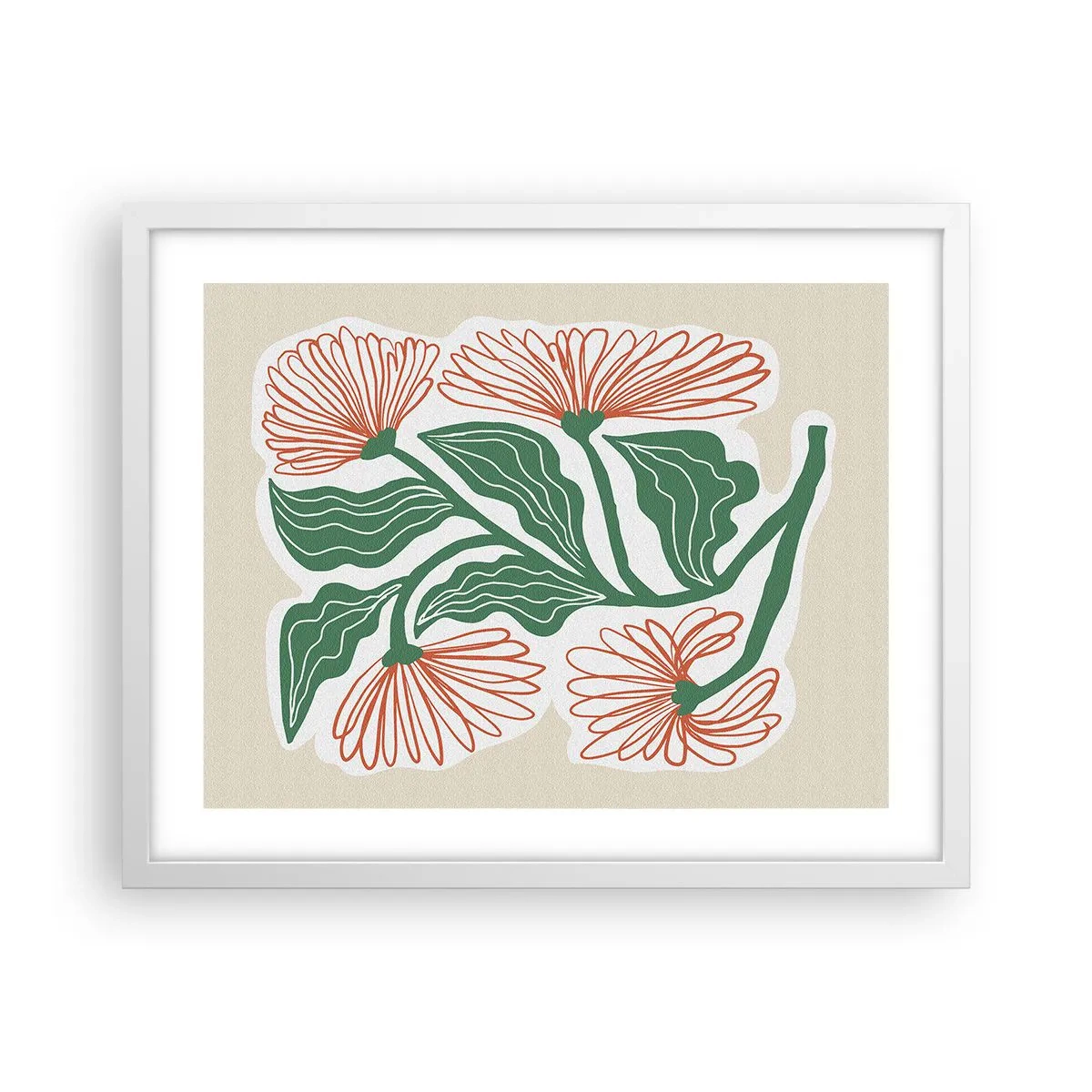 Poster în ramă albă - Folclor modern - 50x40 cm