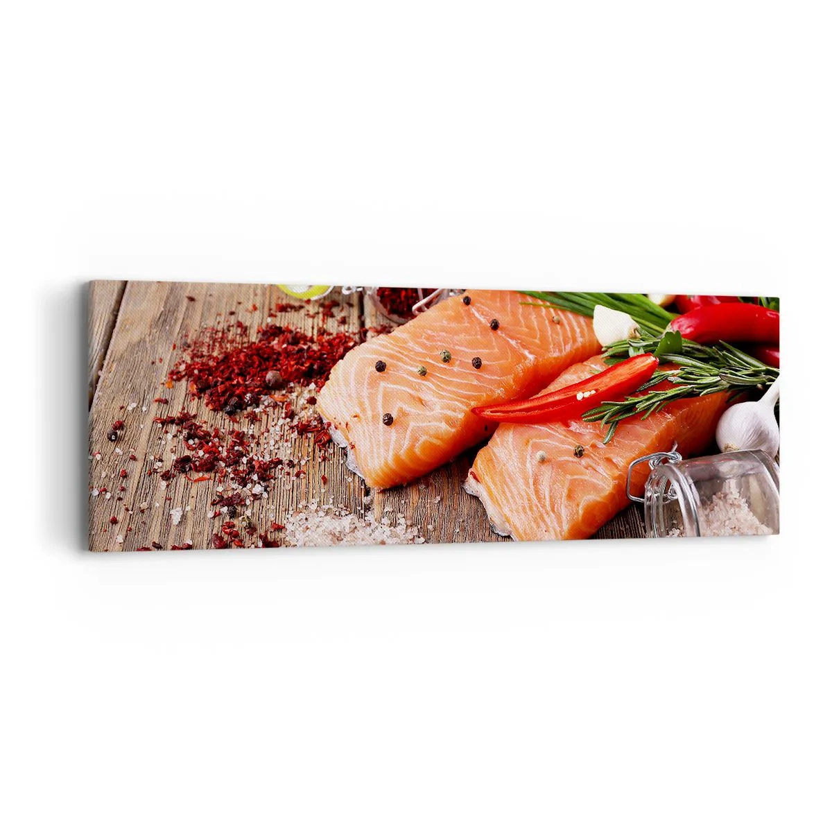 Tablou pe pânză - O aventură norvegiană în bucătărie - 90x30 cm