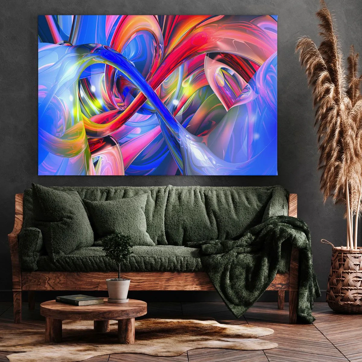 Tablou pe pânză - Dansul culorilor - 100x70 cm