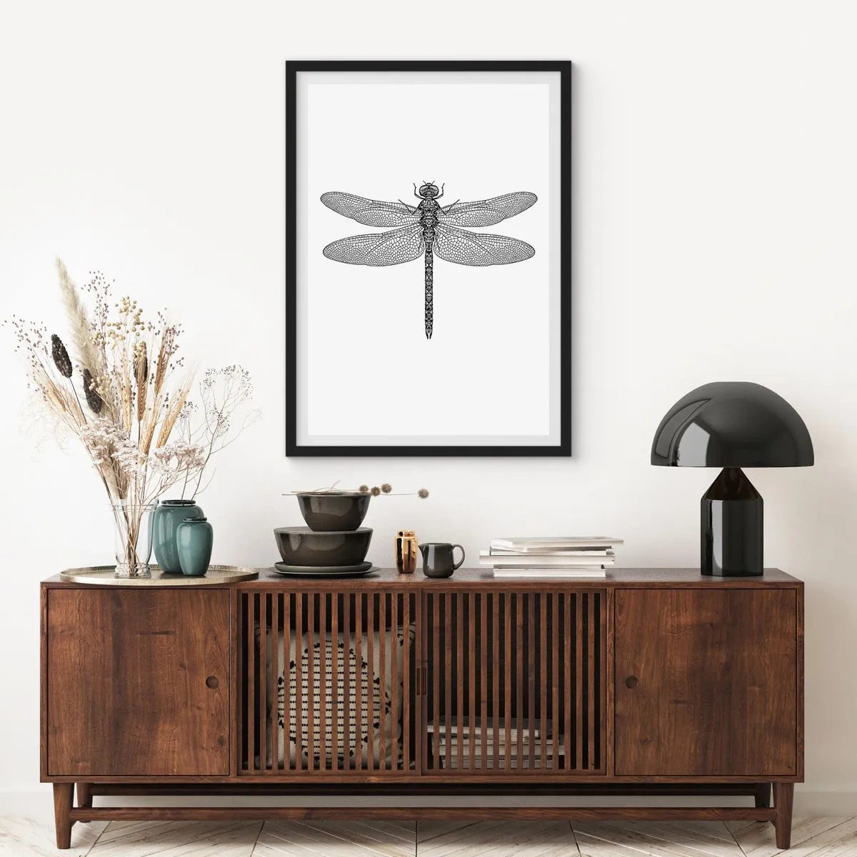 Poster în ramă neagră - Precizia naturii - 70x100 cm