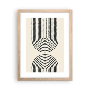 Poster în ramă de stejar deschis - În curând... - 30x40 cm