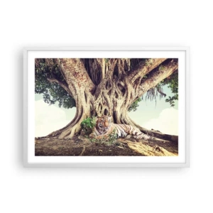 Poster în ramă albă - O perspectivă din Geneză - 70x50 cm