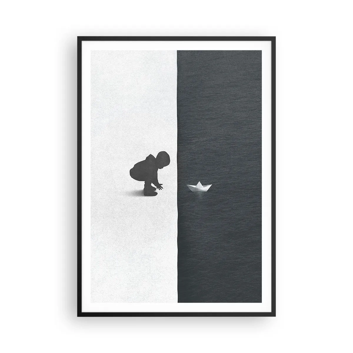 Poster în ramă neagră - Marea expediție - 70x100 cm