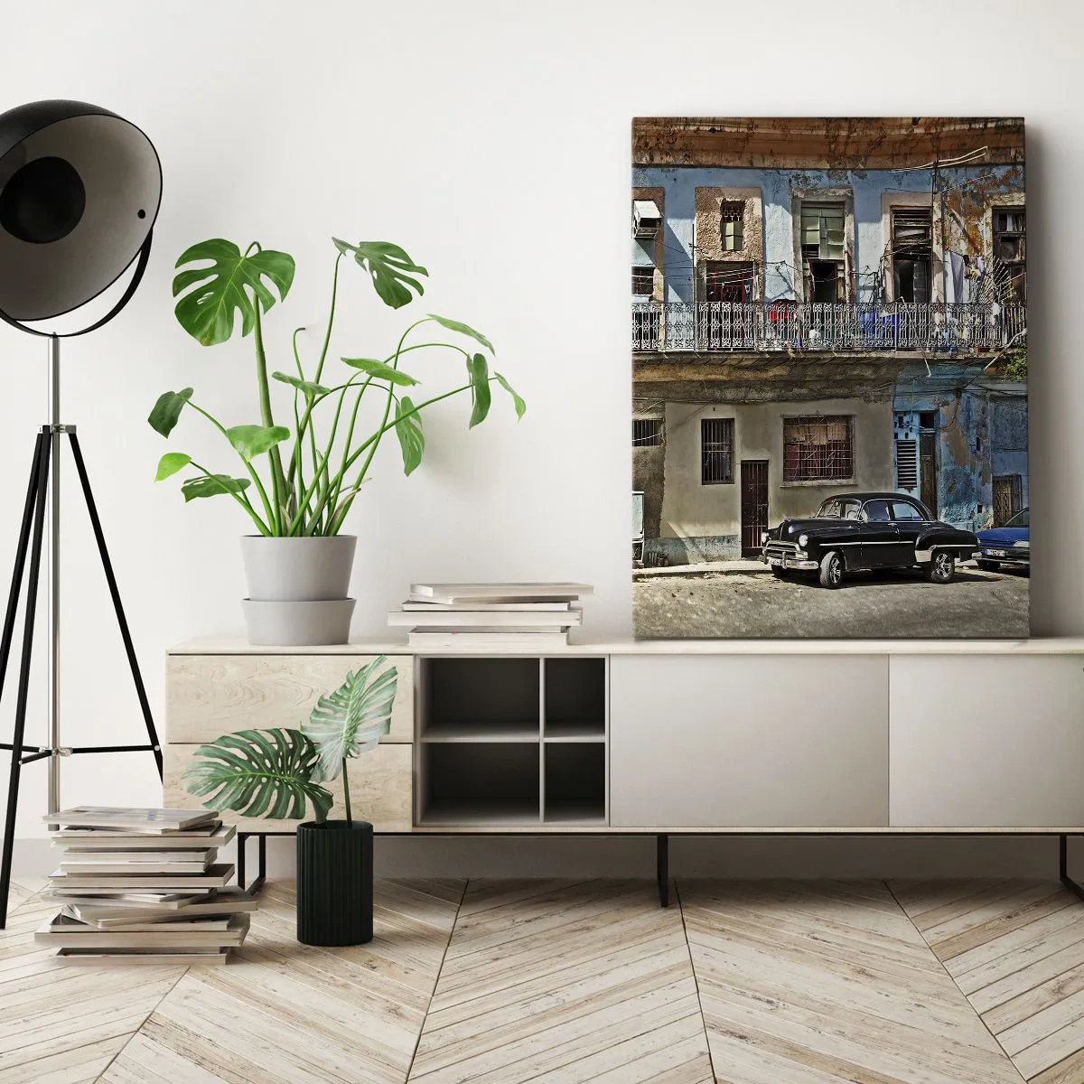 Tablou pe pânză - Sentimente cubaneze - 55x100 cm