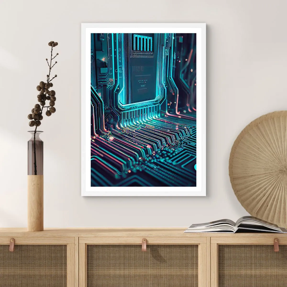 Poster în ramă albă - Iată la ce mă gândesc... - 30x40 cm