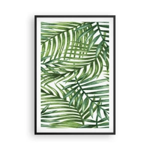 Poster în ramă neagră - Sub bolta verde - 61x91 cm