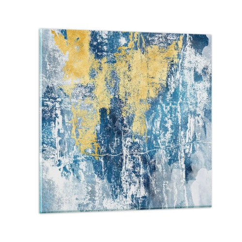 Tablou pe sticlă - Abstracție de vreme - 30x30 cm