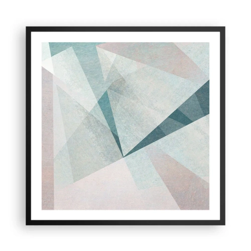 Poster în ramă neagră - Calm și totuși dinamic - 60x60 cm