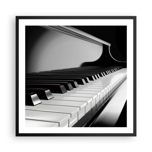 Poster în ramă neagră - Armonia formelor și a culorilor - 60x60 cm