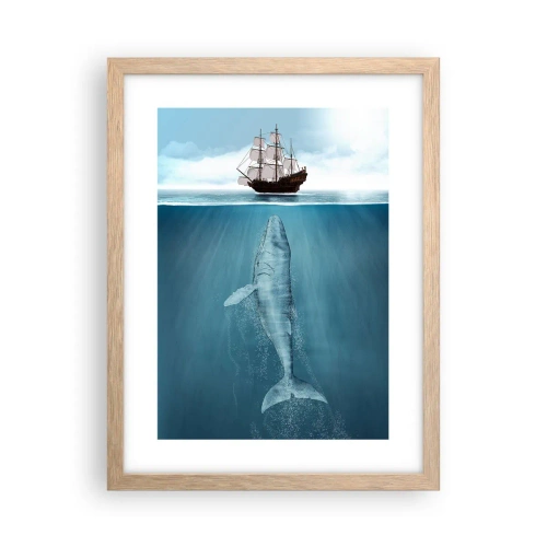 Poster în ramă de stejar deschis - Este mai bine să nu știi - 30x40 cm