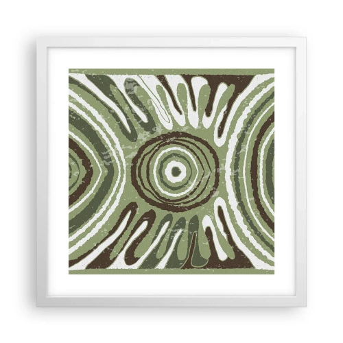 Poster în ramă albă - Explozie de emoții - 40x40 cm