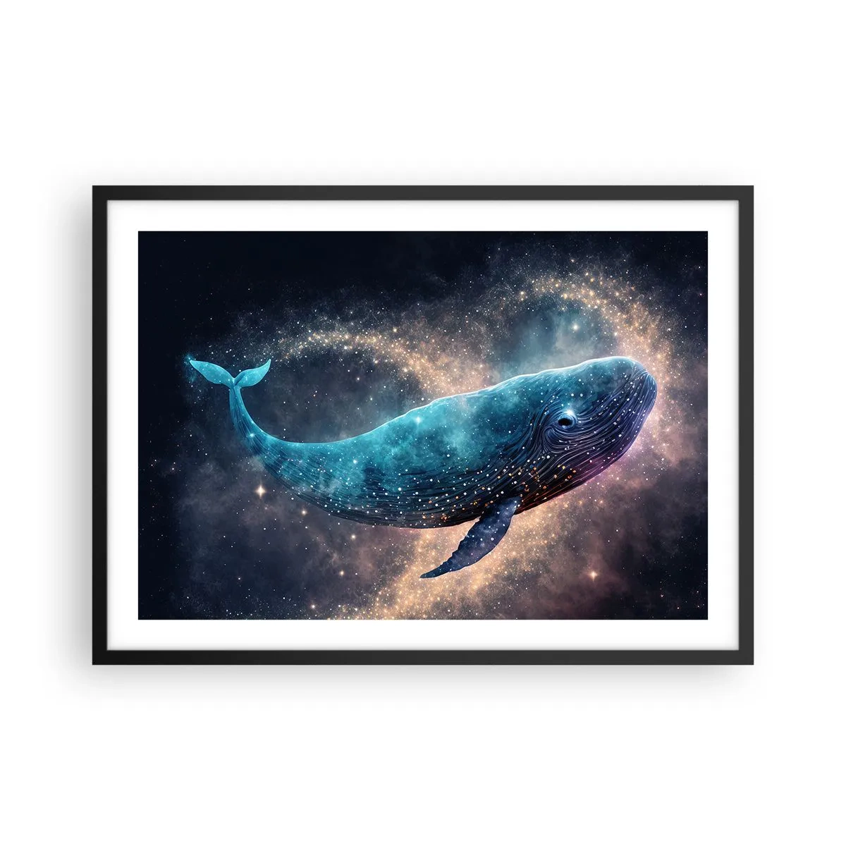 Poster în ramă neagră - Există o lume... - 70x50 cm