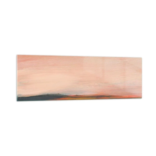 Tablou pe sticlă - Tonalitatea de roz - 160x50 cm
