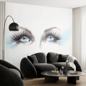 Tapet Premium Canvas - Ochii unui înger? - Chipul de femeie, Ochi Femei, Bucată - 150x105 cm