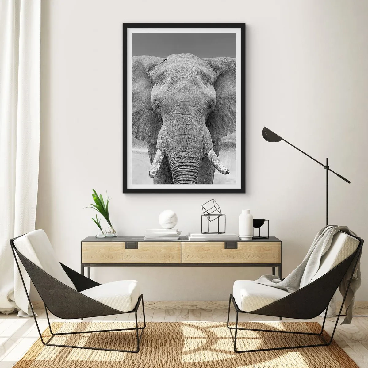 Poster în ramă neagră - Bun venit în lumea mea - 70x100 cm