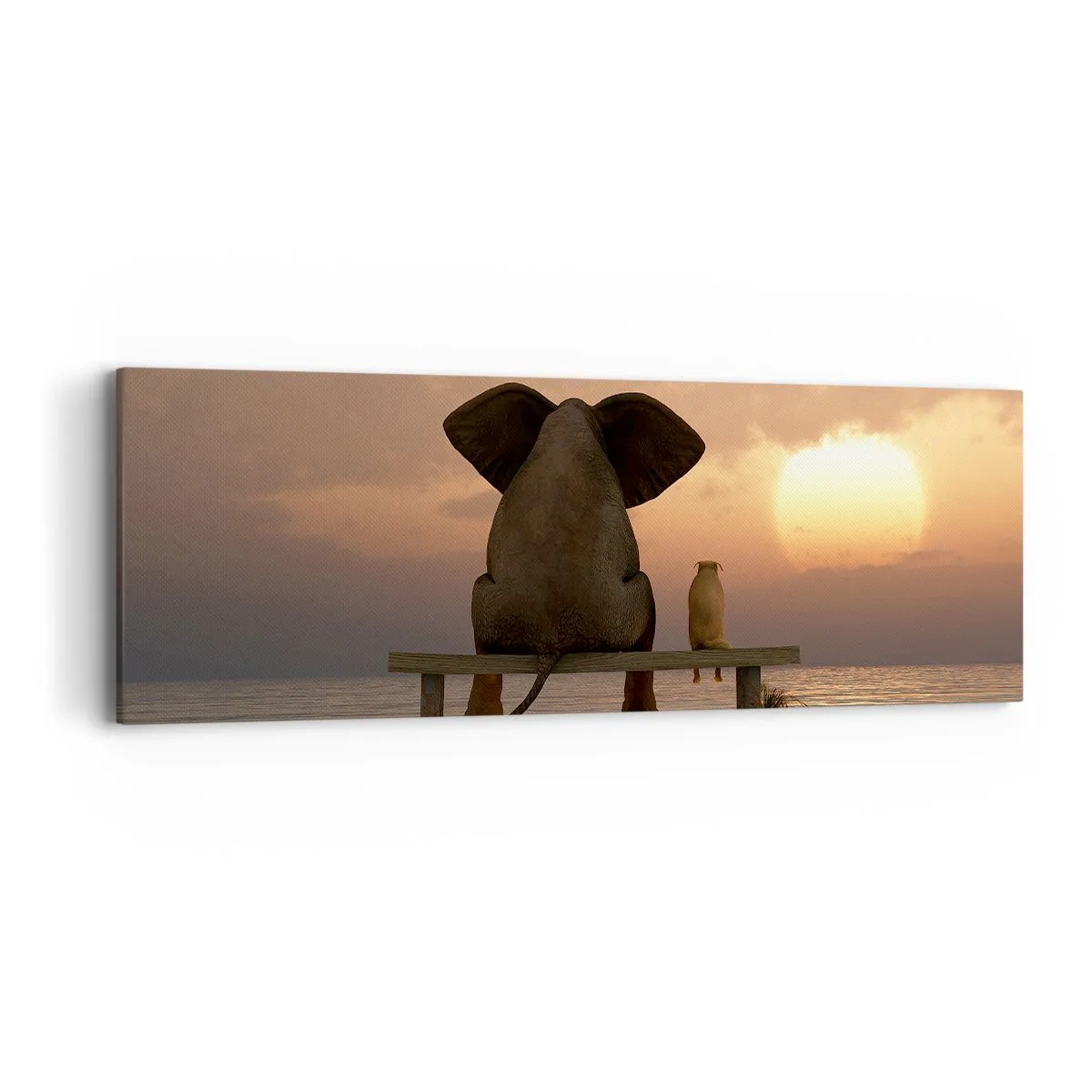 Tablou pe pânză - Este bine să tăcem împreună - 90x30 cm