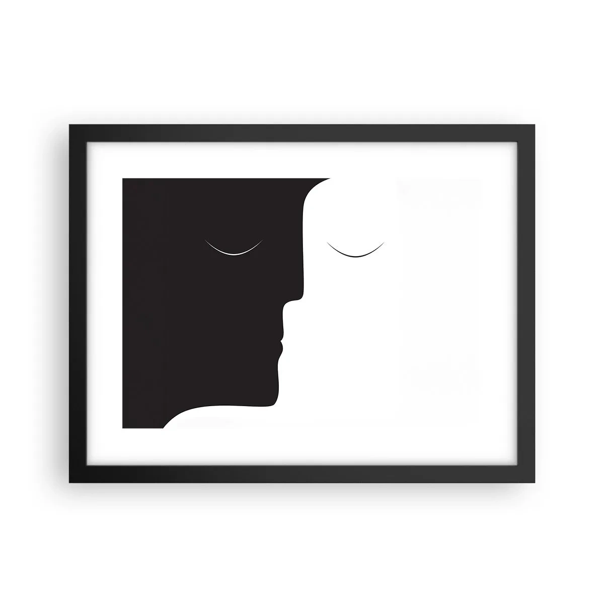 Poster în ramă neagră - Unitatea contrariilor - 40x30 cm
