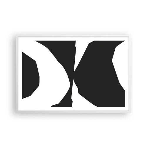 Poster în ramă albă - Pozitiv -negativ - 91x61 cm