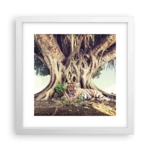 Poster în ramă albă - O perspectivă din Geneză - 30x30 cm