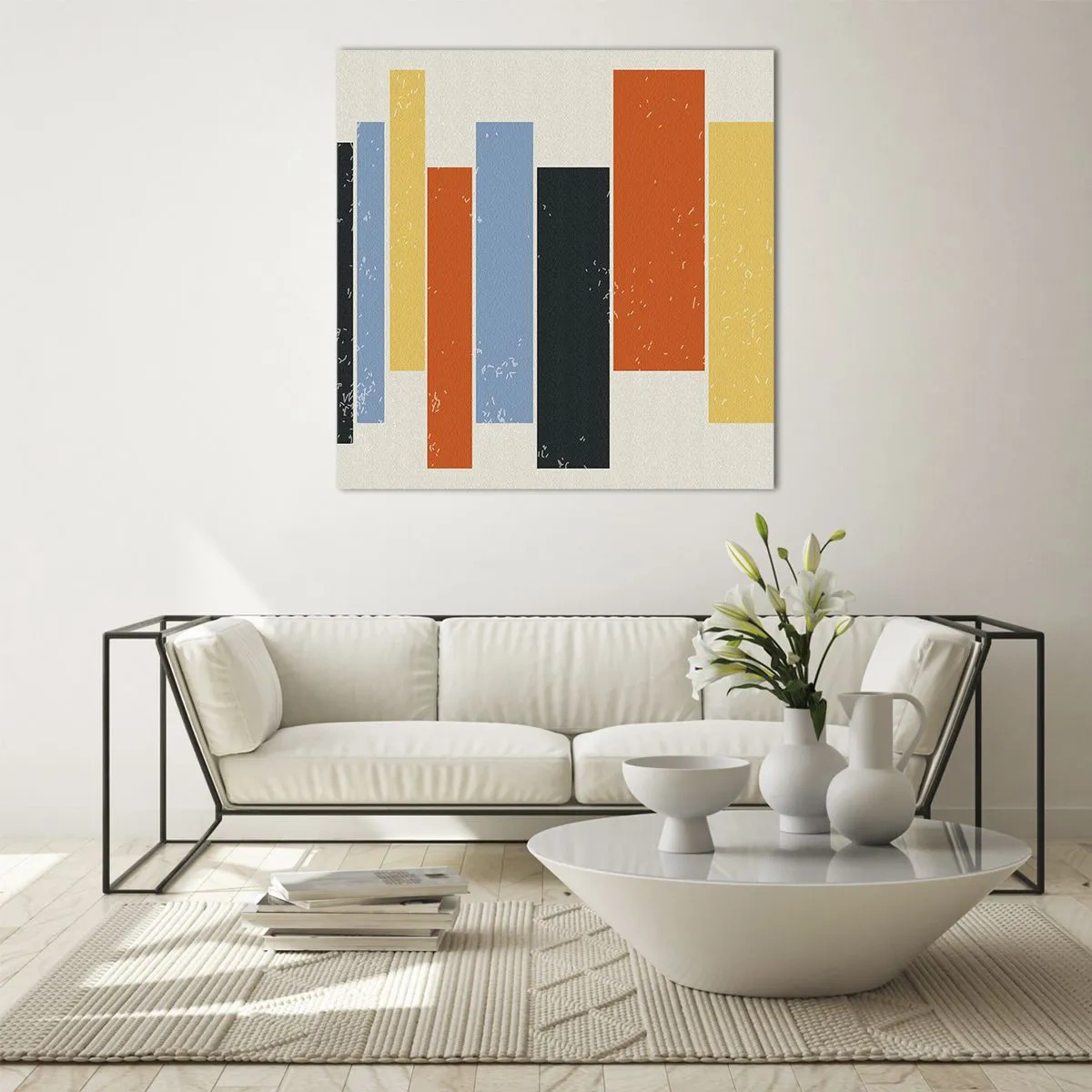 Tablou pe sticlă - Înregistrare muzicală - 70x70 cm