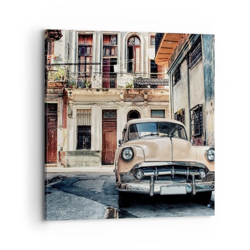 Tablou pe pânză - O siestă în Havana - 70x70 cm