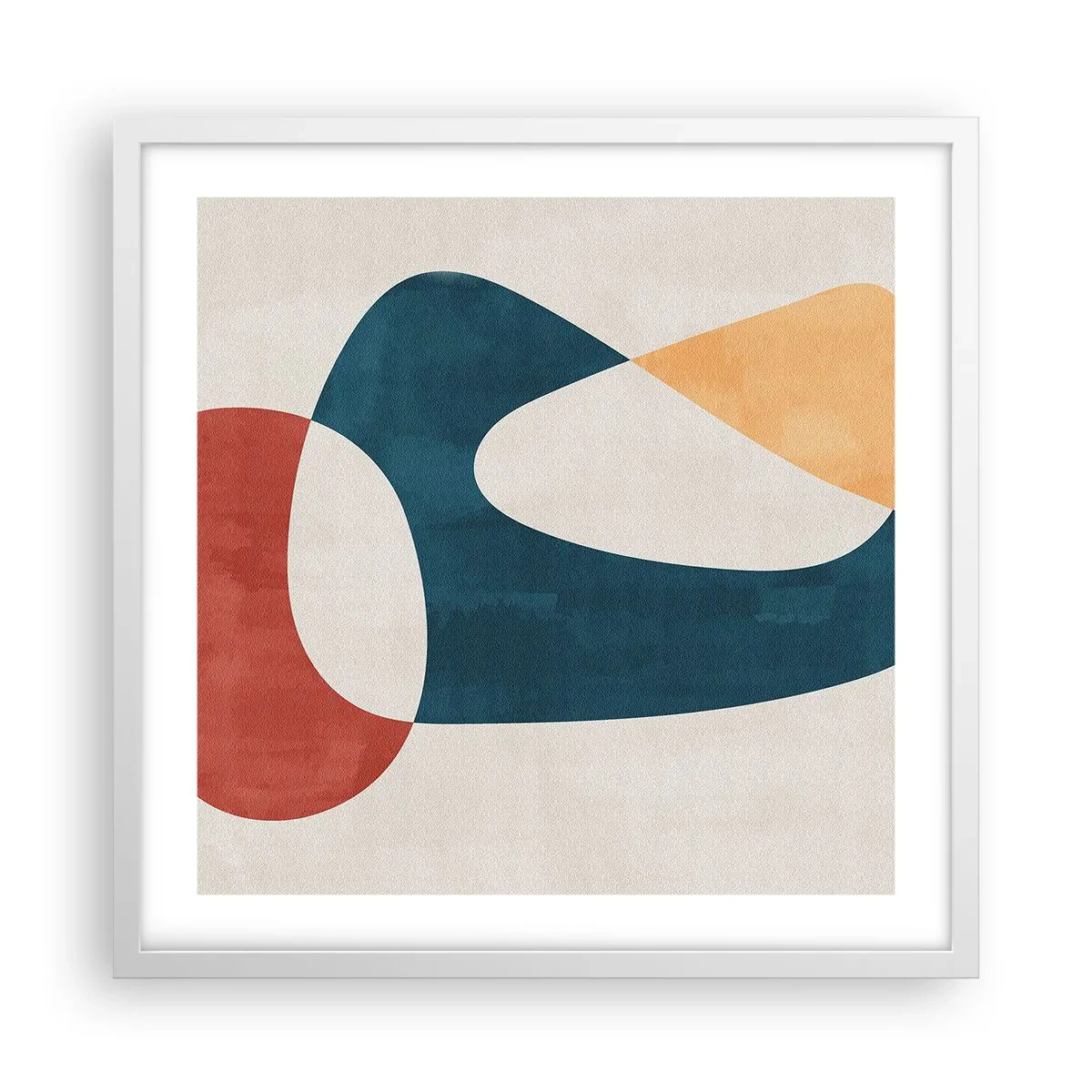 Poster în ramă albă - Influențe și metamorfoze - 50x50 cm