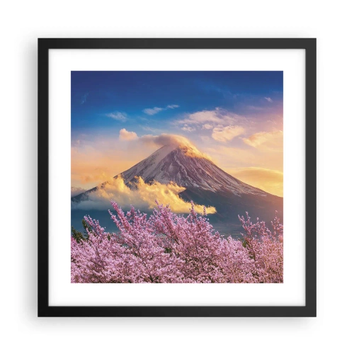 Poster în ramă neagră - Sfințenia japoneză - 40x40 cm