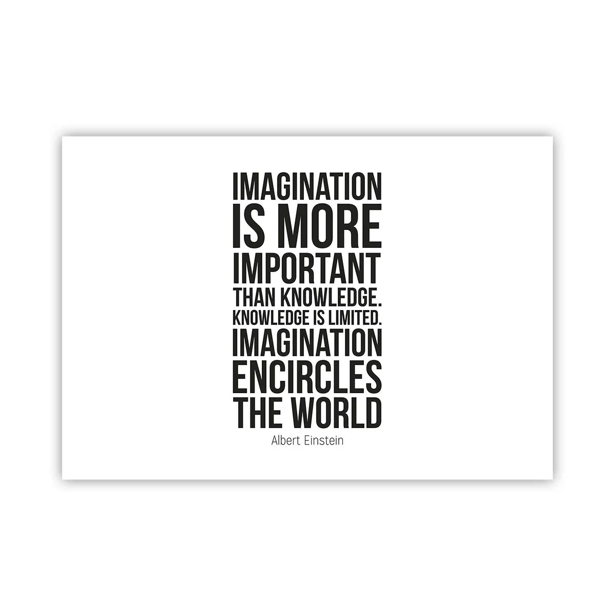 Poster - Einstein despre puterea imaginației - 100x70 cm