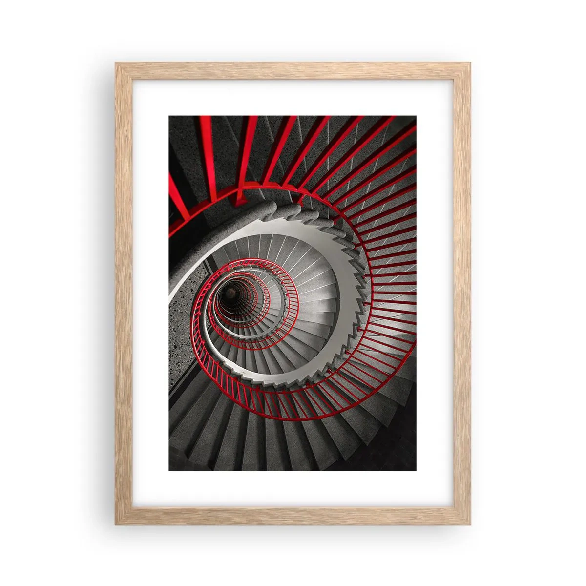 Poster în ramă de stejar deschis - Jocuri arhitecturale - 30x40 cm