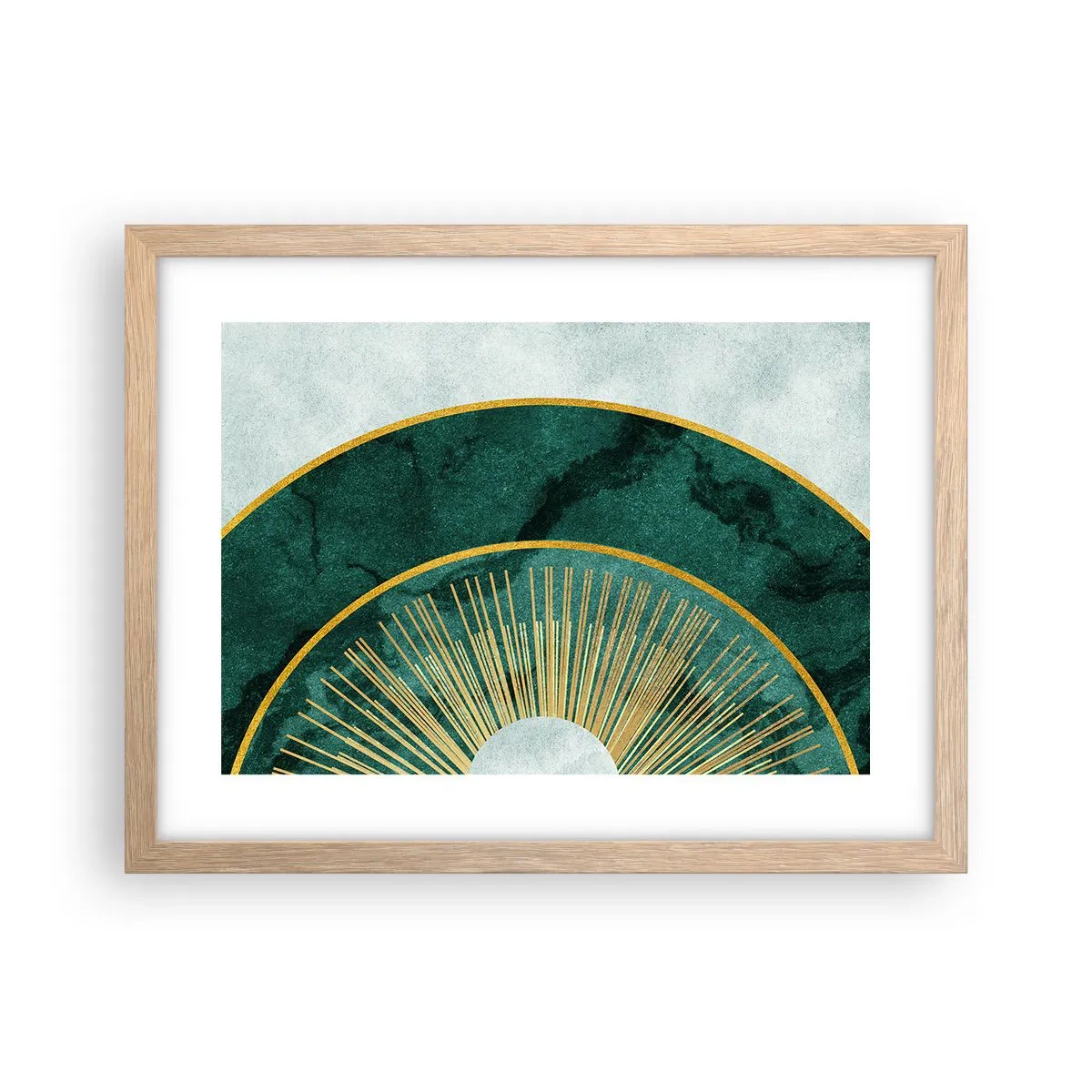 Poster în ramă de stejar deschis - Un alt sistem solar - 40x30 cm