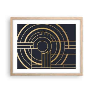 Poster în ramă de stejar deschis - Întoarcerea lucrurilor - 50x40 cm