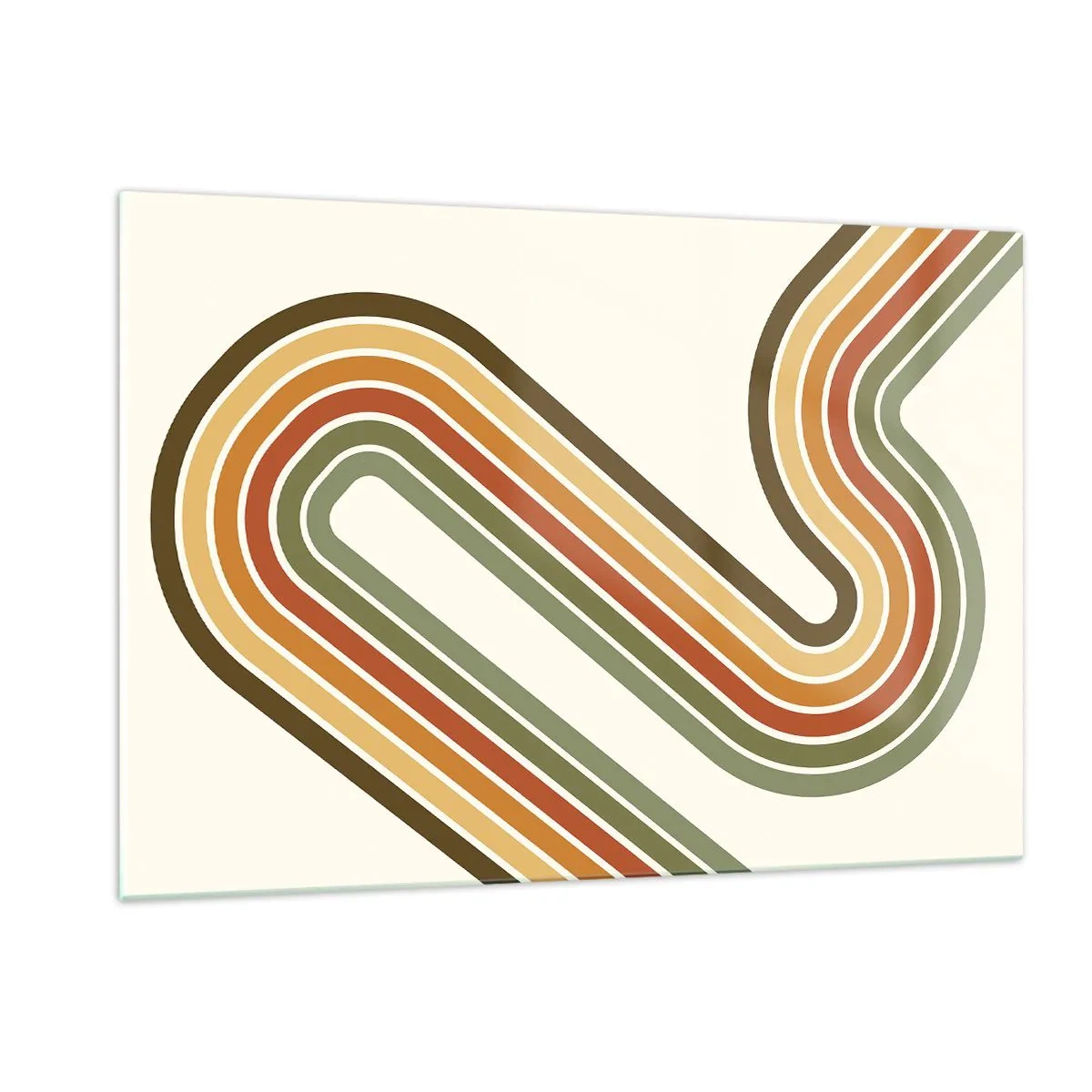 Tablou pe sticlă - Cu zigzag până la destinație - 120x80 cm