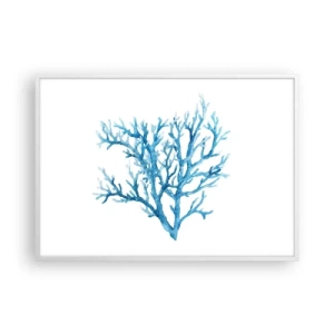 Poster în ramă albă - Filigranul marin - 100x70 cm