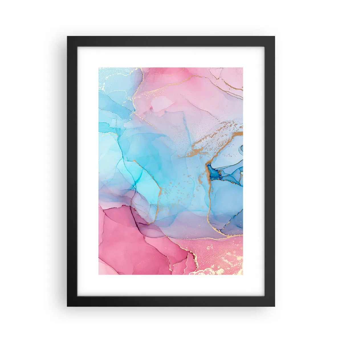 Poster în ramă neagră - Întâlnire și întrepătrundere - 30x40 cm