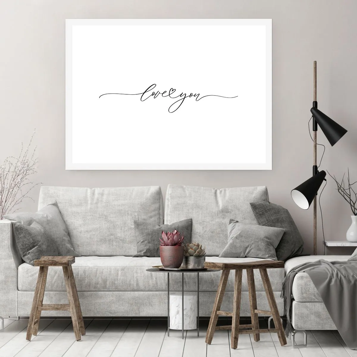 Poster - Negru pe alb - 91x61 cm