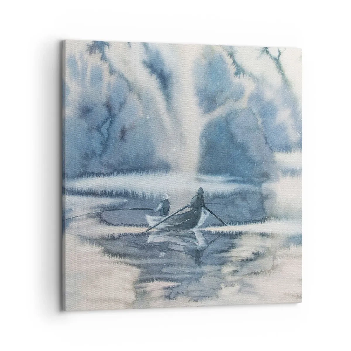 Tablou pe pânză - Pescarii în paradisul lor - 50x50 cm