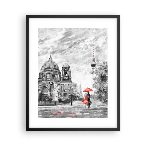 Poster în ramă neagră - Reuniune în Berlin - 40x50 cm