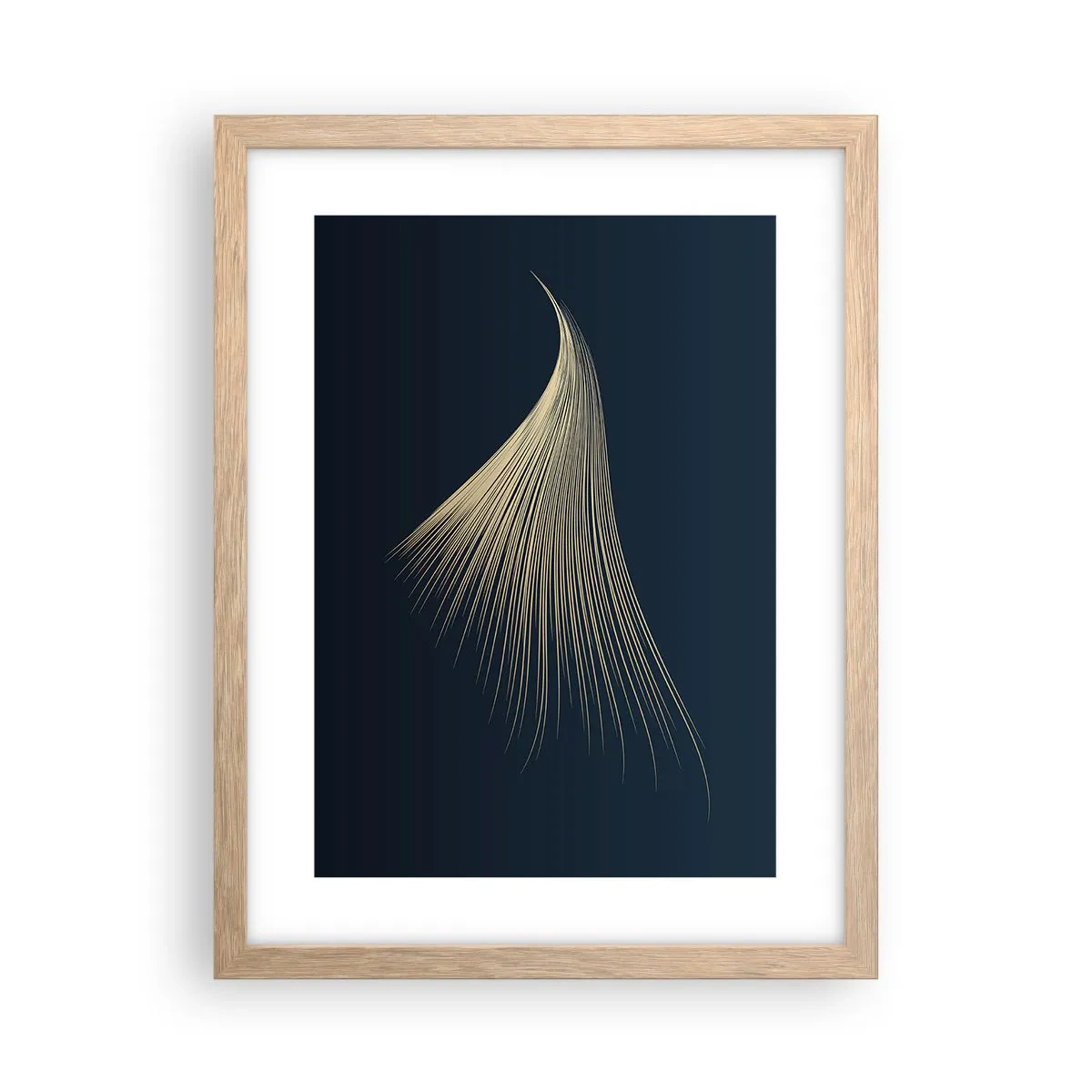 Poster în ramă de stejar deschis - Ca părul unui înger - 30x40 cm