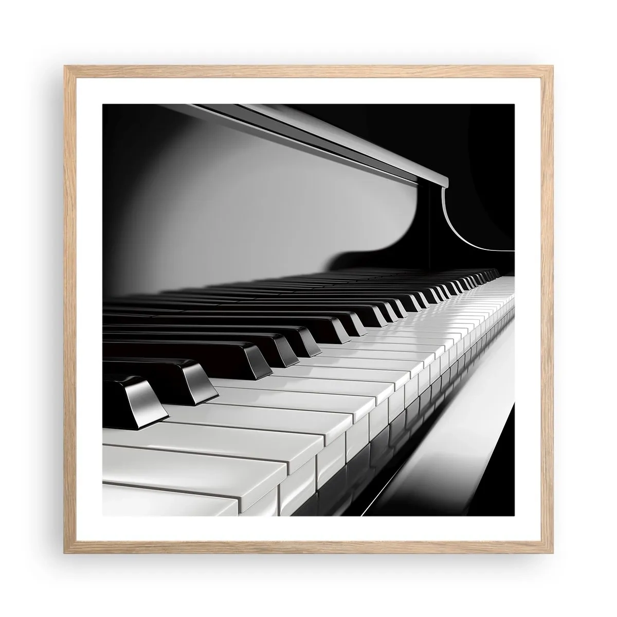 Poster în ramă de stejar deschis - Armonia formelor și a culorilor - 60x60 cm