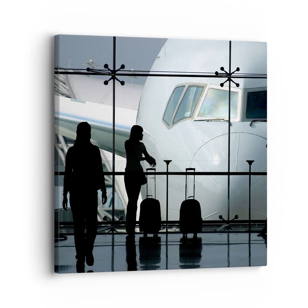 Tablou pe pânză - Vis a vis la aeroport - 30x30 cm