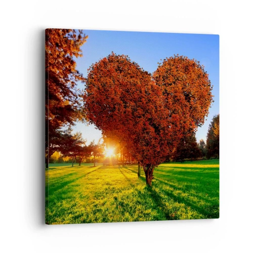 Tablou pe pânză - Și cum să nu iubești toamna? - 40x40 cm