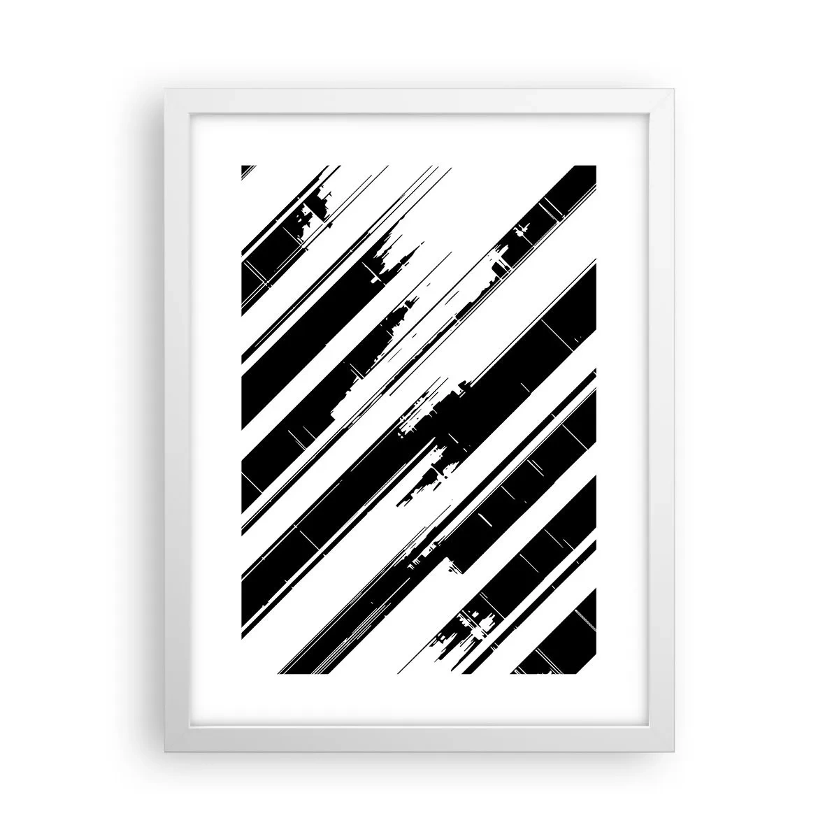 Poster în ramă albă - Compoziție intensă și dinamică - 30x40 cm
