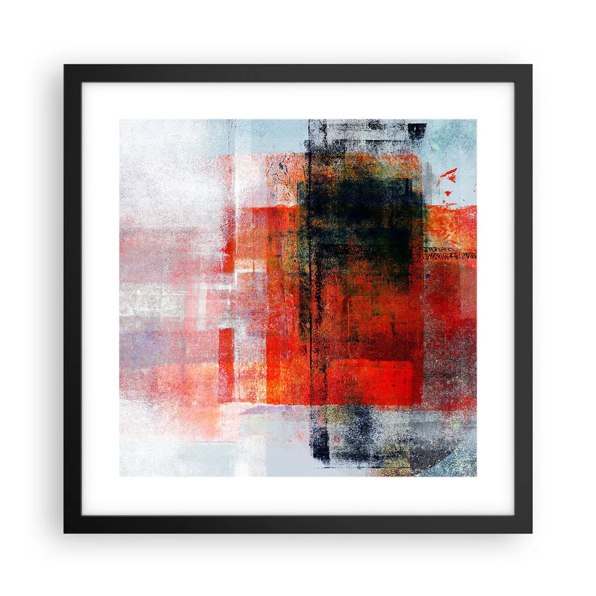 Poster în ramă neagră - Compoziție înfocată - 40x40 cm